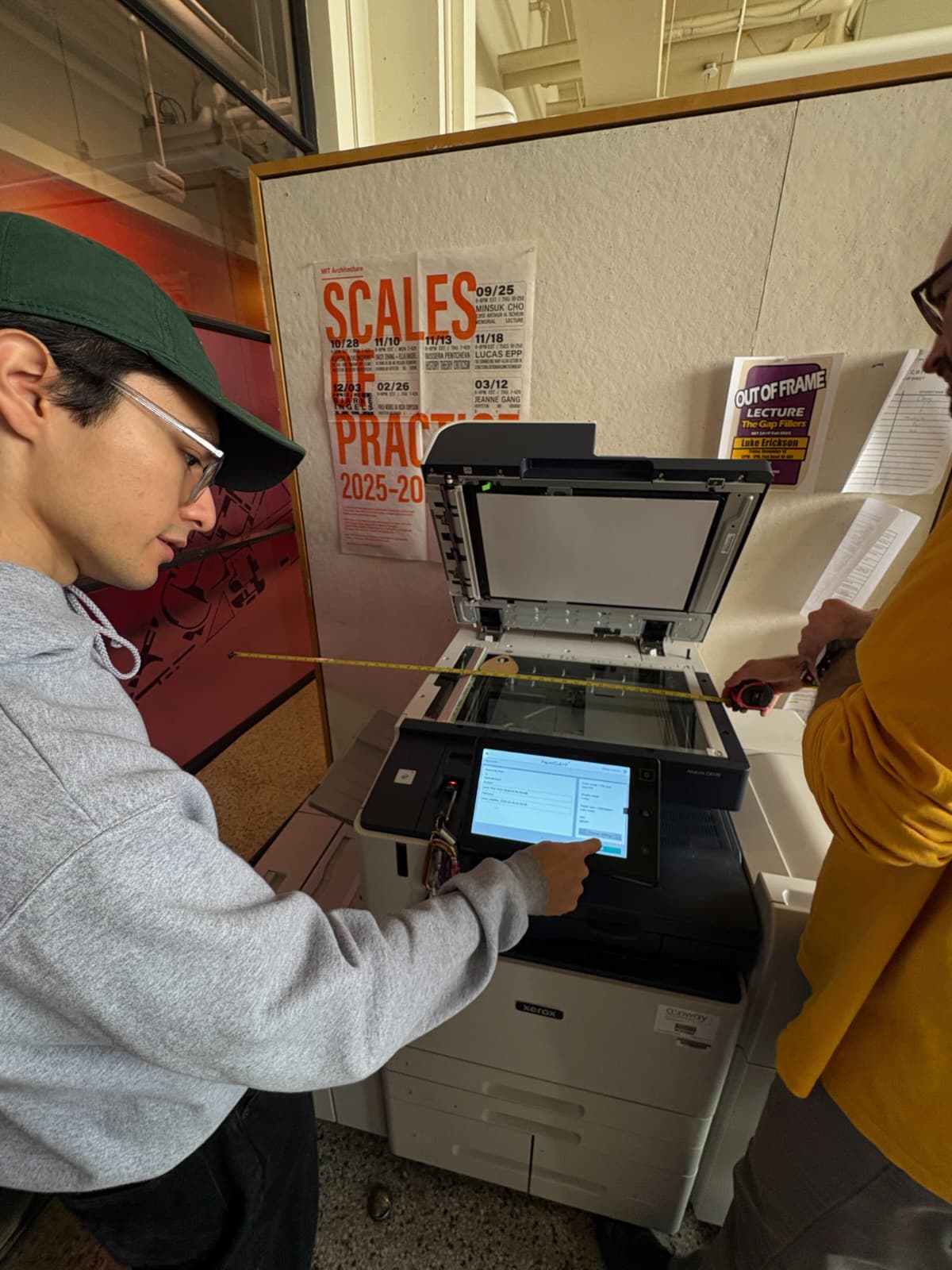 3D printer screen showing the Ouija cursor print job